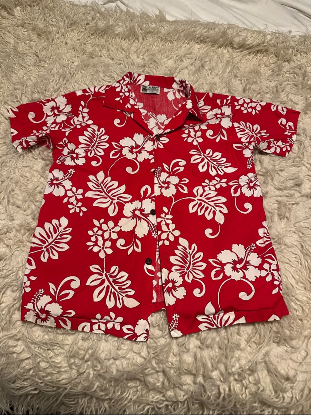 Aloha Republic Red Hawaiian Floral Button-Up Shirt